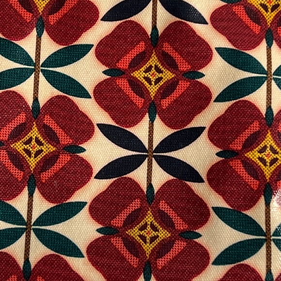 FOSSIL Key-Per Cosmetic Case Clutch Bag Coated Canvas Multicolor Zip Pouch - Picture 2 of 6